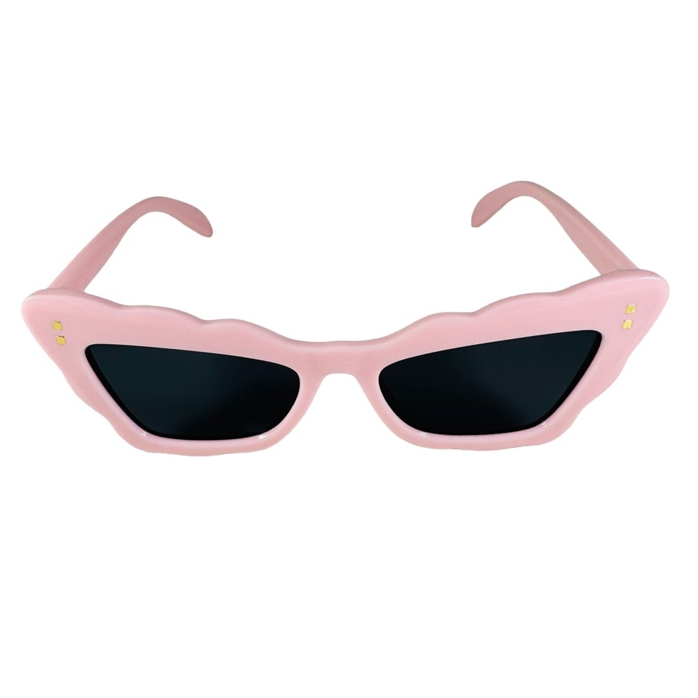Baby Pink Wavy Baby cat eye sunglasses pop art Sunglasses